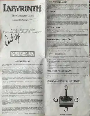 Labyrinth manuale fronte